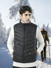 Men's 3 Heating Level Smart Heating Vest Stand Collar Warm Outdoor Vest