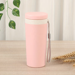 320ml Double Layer Fiber Plastic Water Cup - Outdoor Sports Fitness
