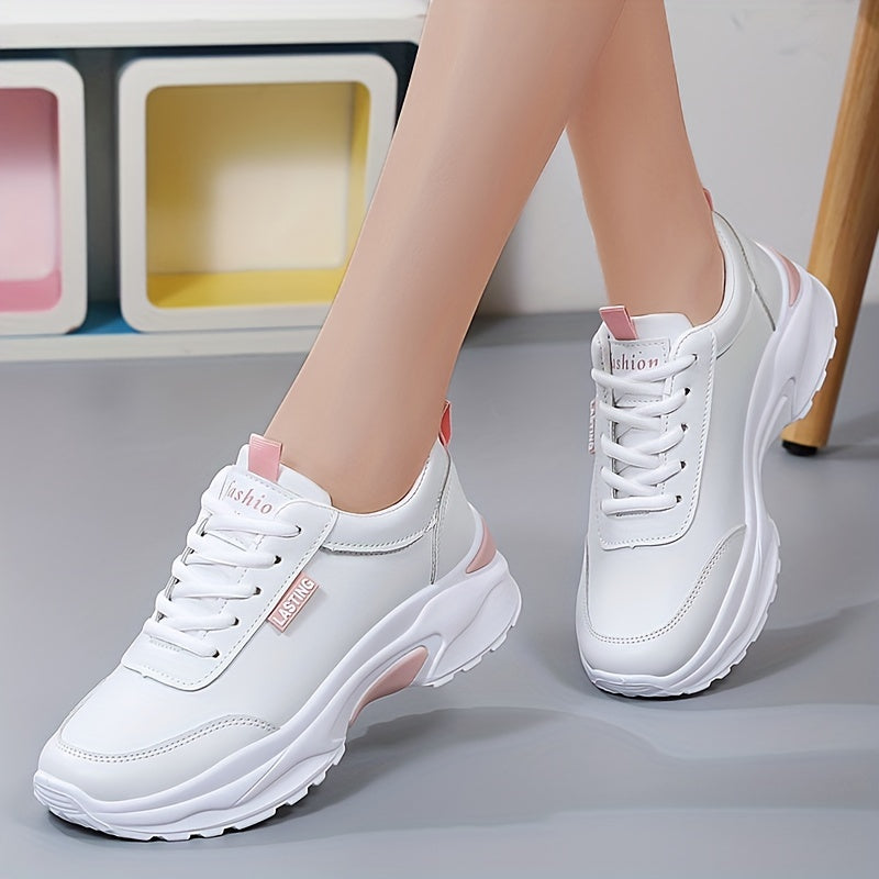 Women's Low Top Sports Shoes Lace Up Running Sneakers