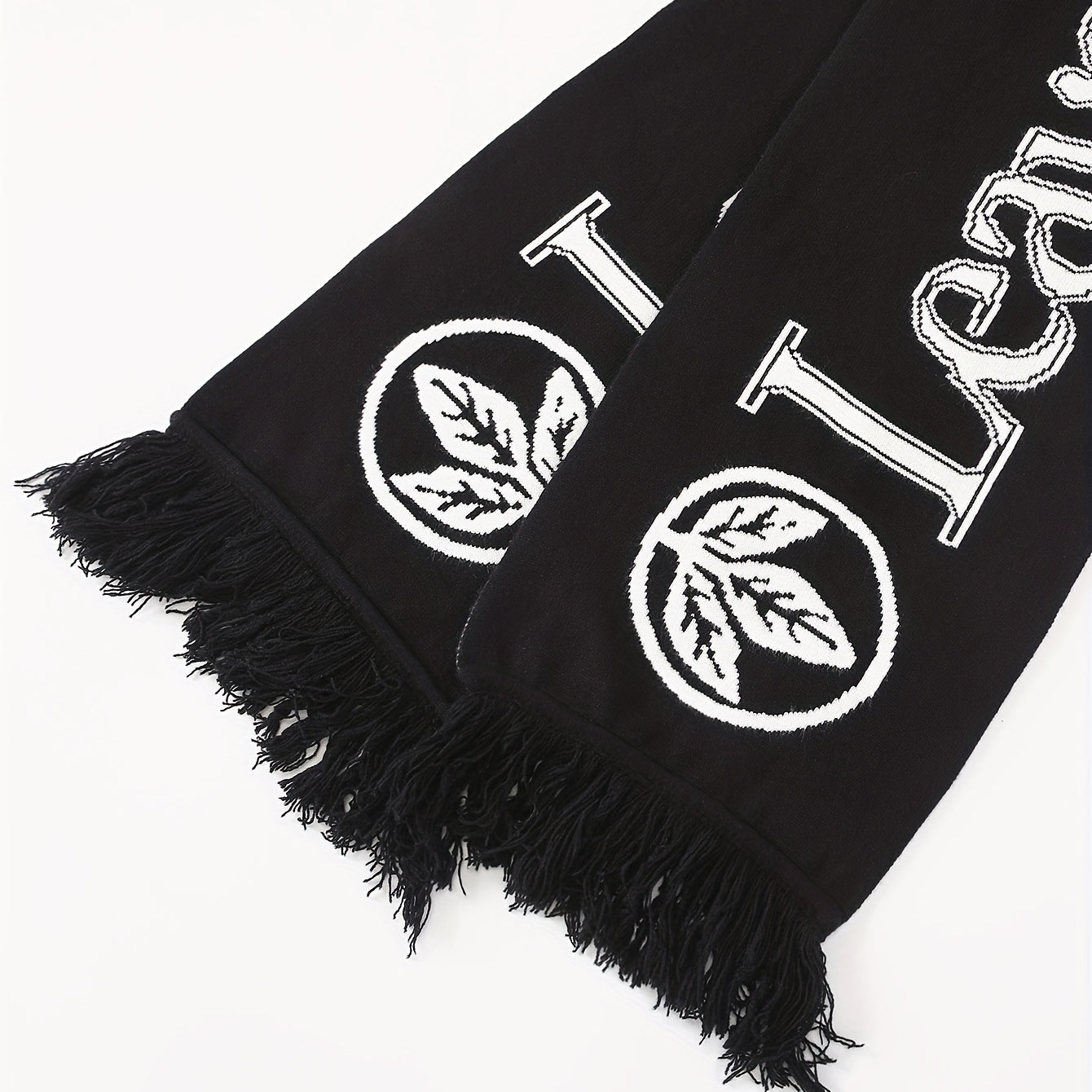 Maple Leaf Letter Pattern Couple Scarf Outdoor Warm Scarf