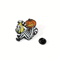Halloween Pumpkin Metal Pin for Girls
