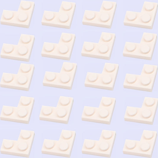 20Pcs Building Blocks 2X2 Wall Short Corner Bricks Thirteen Colors