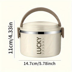 Stainless Steel Insulated Lunch Box Large Capacity Portable Reusable Insulation