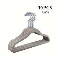Kids' Non Slip Flocking Hangers for Organized Closet