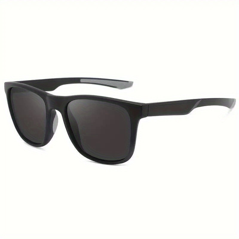 Men's Polarized Sport Sunglasses Double Square Frame + Case