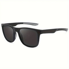 Men's Polarized Sport Sunglasses Double Square Frame + Case