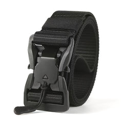 Outdoor Tactical Belt Men's Nylon Knitted Belt Magnetic Buckle