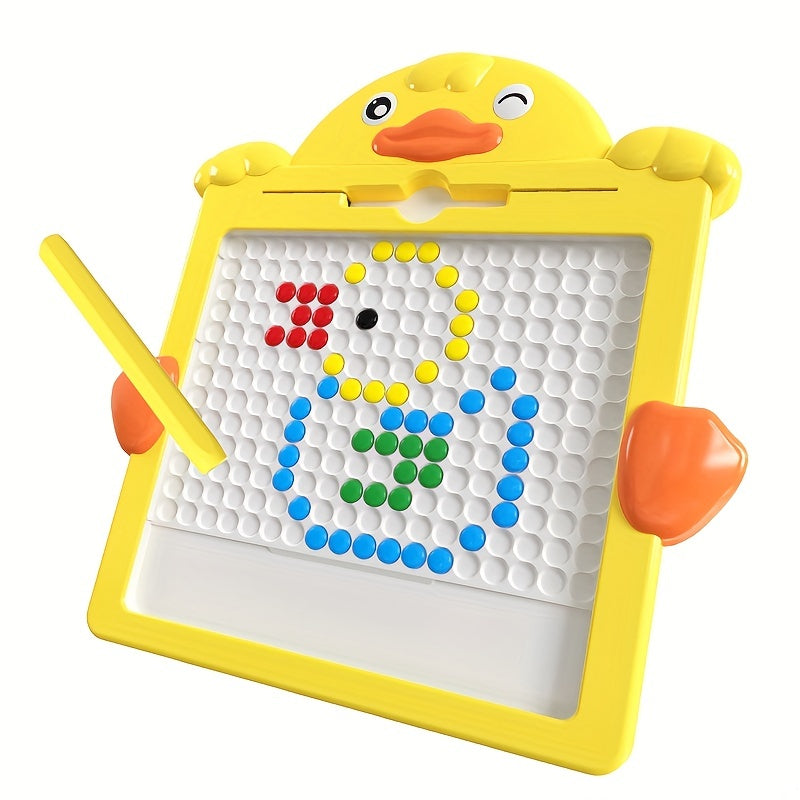 Large Magnetic Drawing Board for Toddlers with Magnetic Pen and Beads