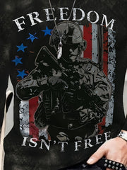 Soldier Freedom Isn't Free Men's Long Sleeve Vintage T-shirt