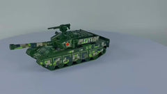 DIY Building Block Tanks Soldier Scene Assembly Toys