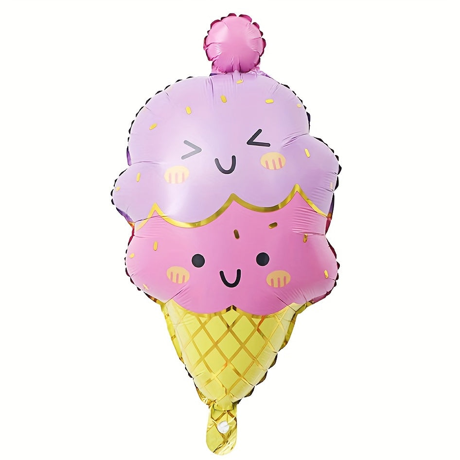 Summer Dessert Candy Ice Cream Aluminum Film Balloon