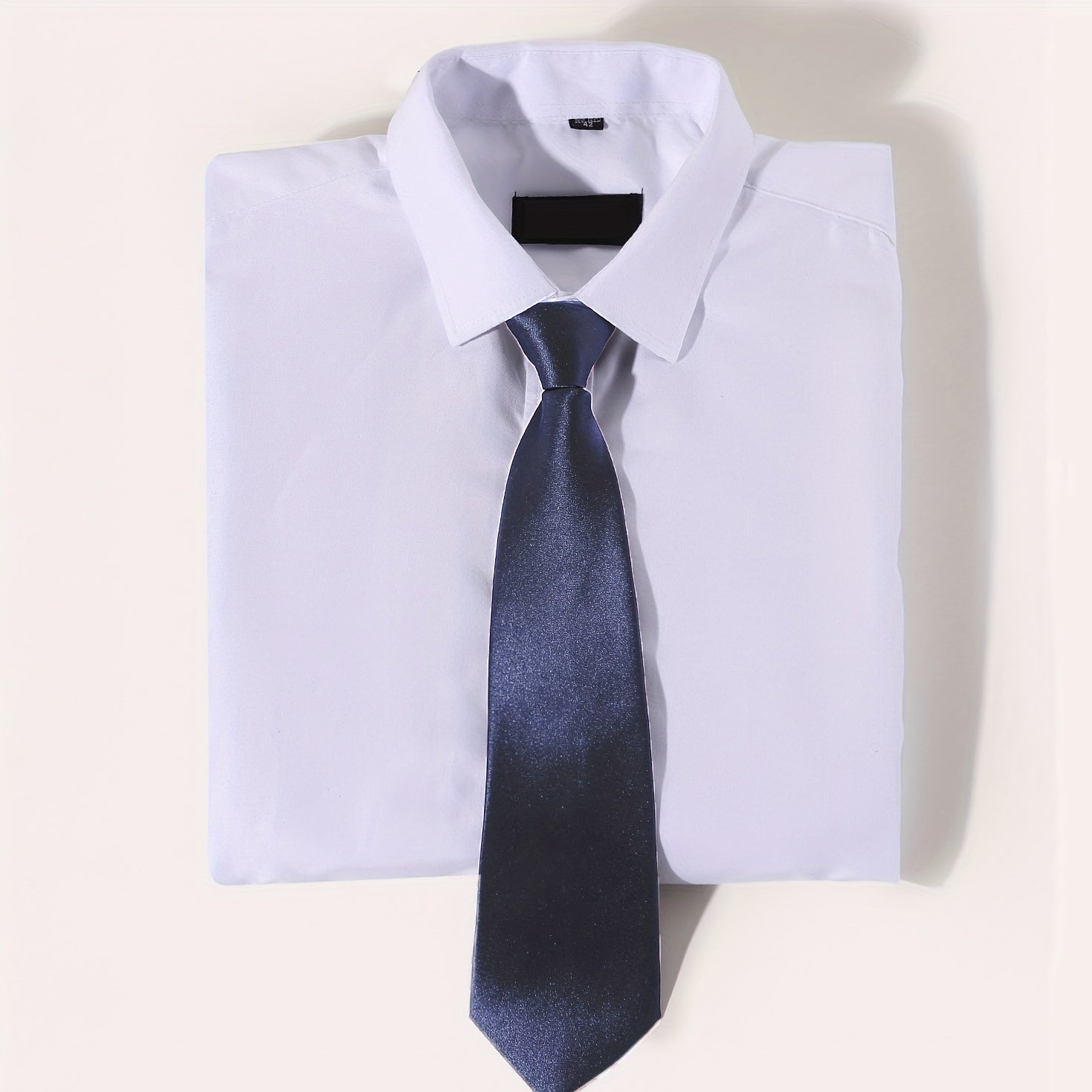 College Style Solid Casual Necktie Unisex Plain Shirt Uniform Tie