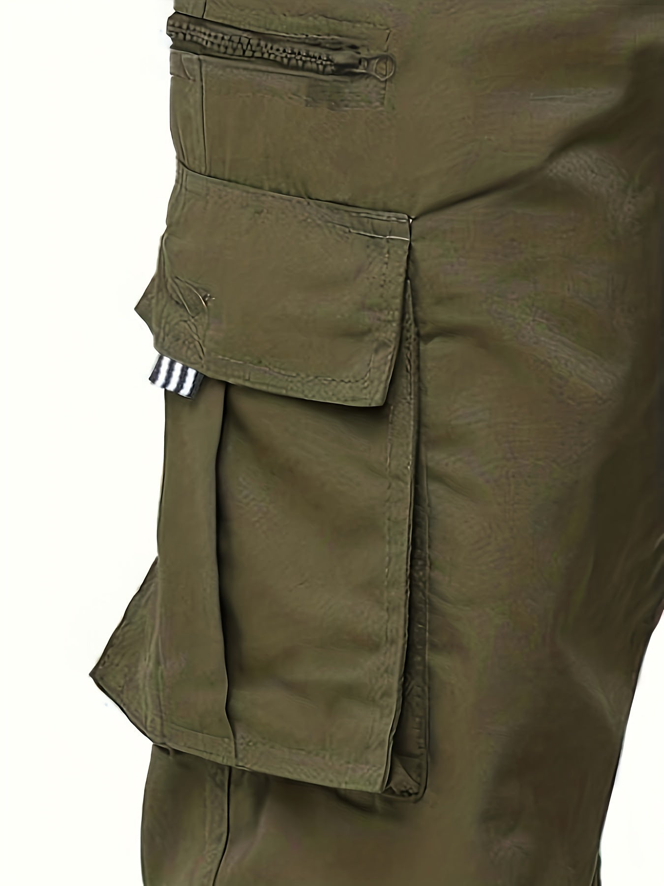 Men's Pocket Cargo Pants Straight Leg Drawstring Joggers