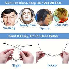 Stylish Unisex Metal Hair Band for Outdoor Sports