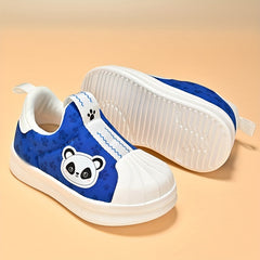 Baby Girls Cartoon Slip On Sneakers Lightweight Non Slip Shoes for Walking