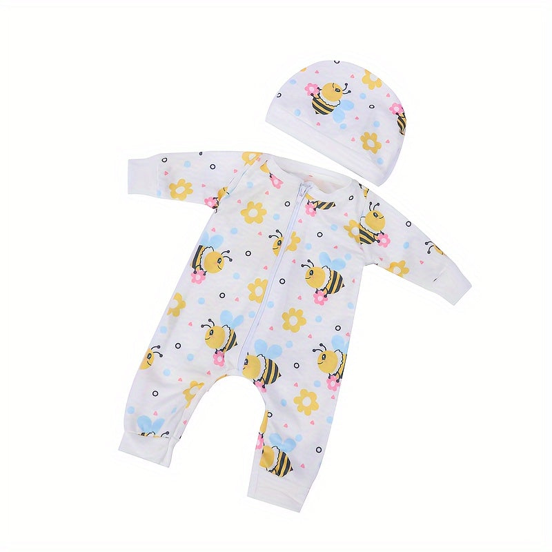 Bee & Floral Pattern Doll Clothing Set for 17-18 Inch Dolls