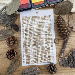 Irregular Grid Background Stencils for DIY Art Painting 20x12cm