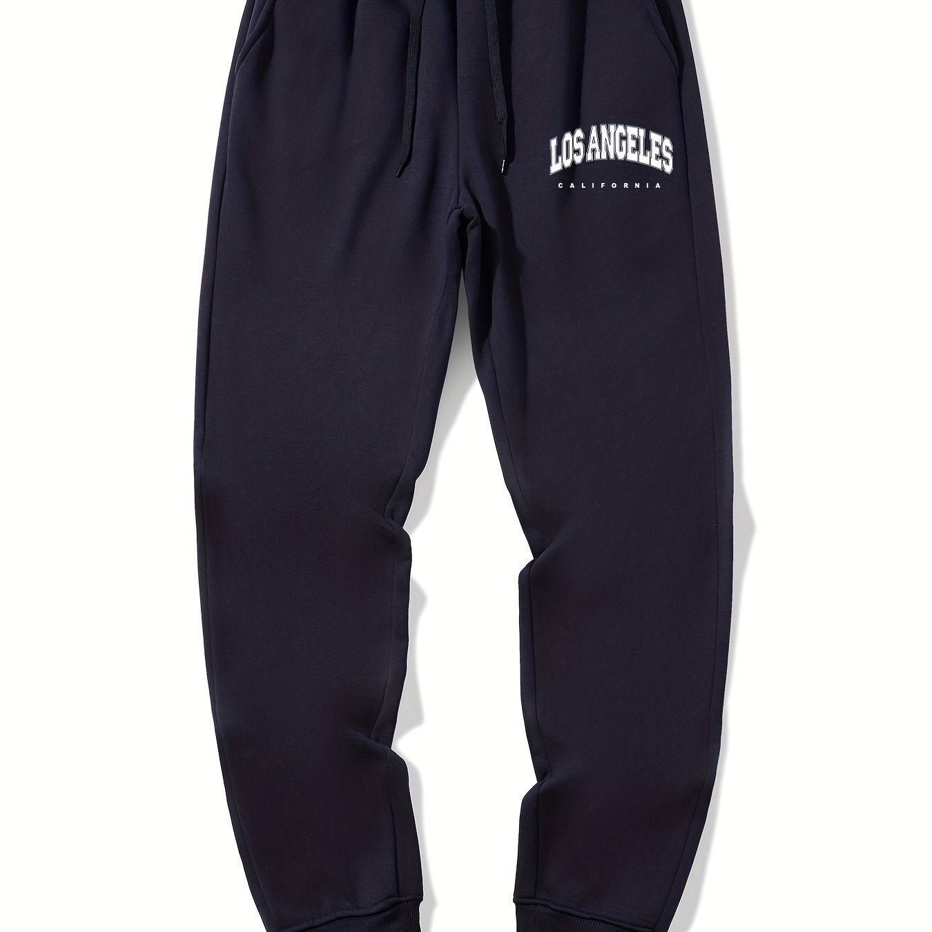 LA Casual Stretch Graphic Drawstring Joggers Men's Sweatpants