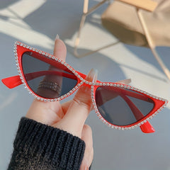Y2K Cat Eye Rhinestone Sunglasses for Prom