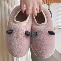 Women's Fluffy Slippers Cozy & Warm Slip On Winter Indoor Shoes
