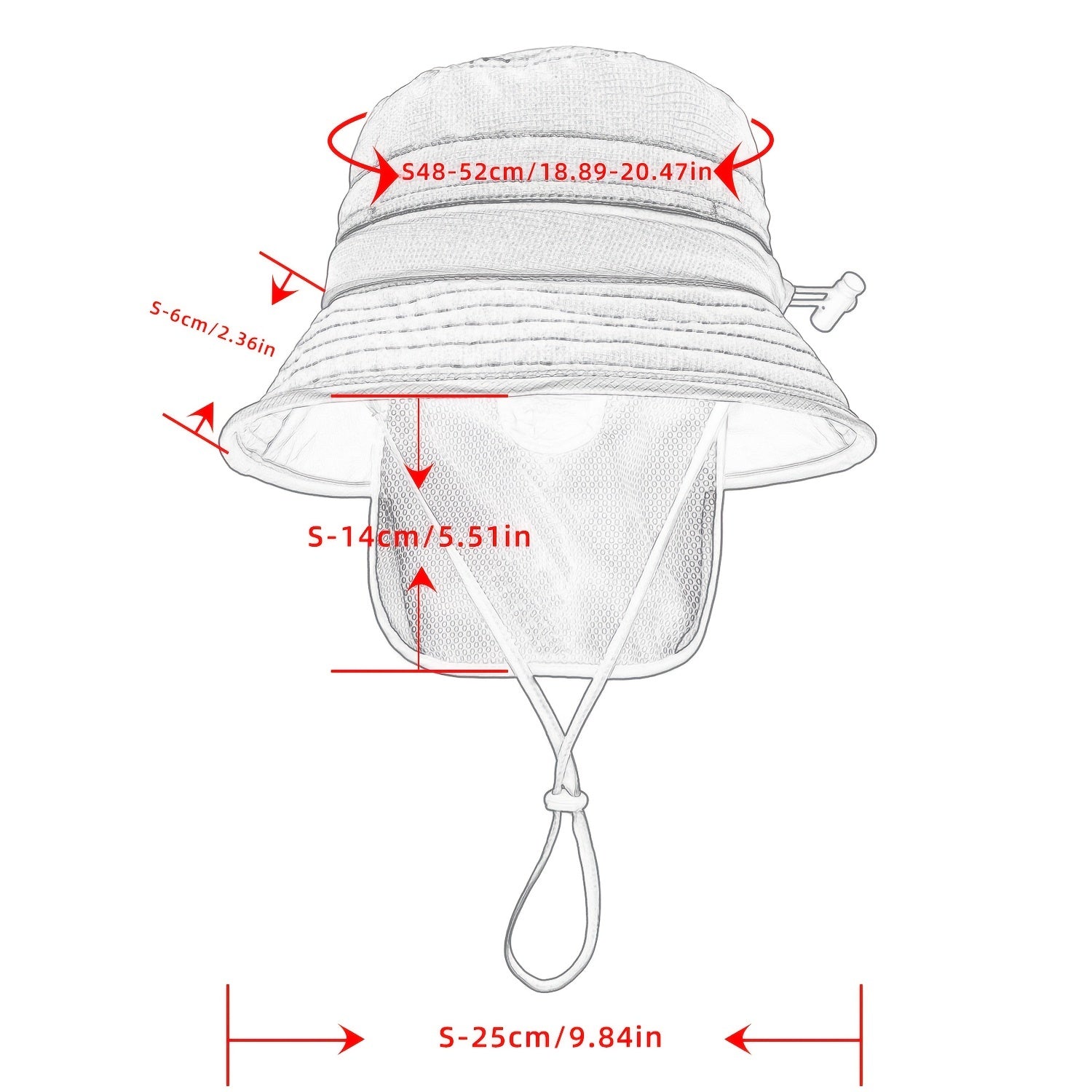 Kids UPF50 Bucket Hat w/ Neck Cover, Ages 1-4