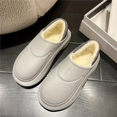 Plush Lined Furry Thermal Chunky Sandals Fall Winter Snow Boots