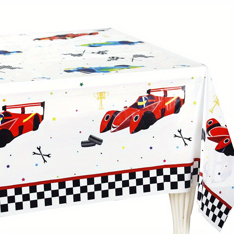 Racing Party Tablecloth Decoration