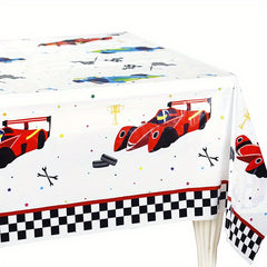 Racing Party Tablecloth Decoration