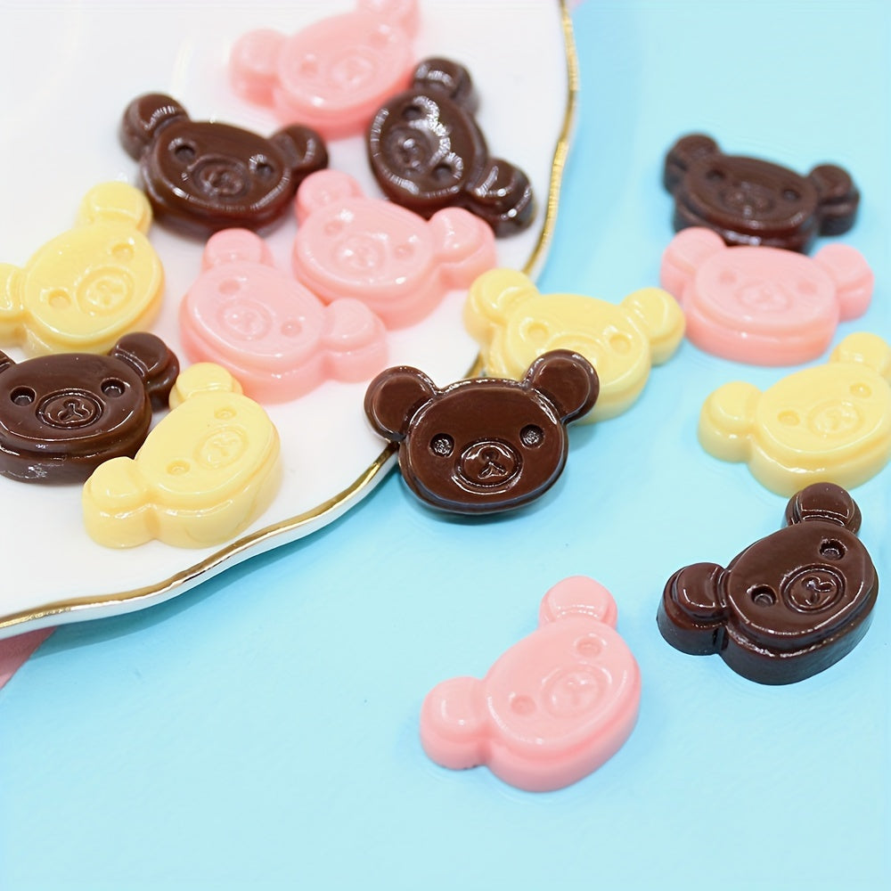 Resin Bear Chocolate Headwear Accessories DIY Materials