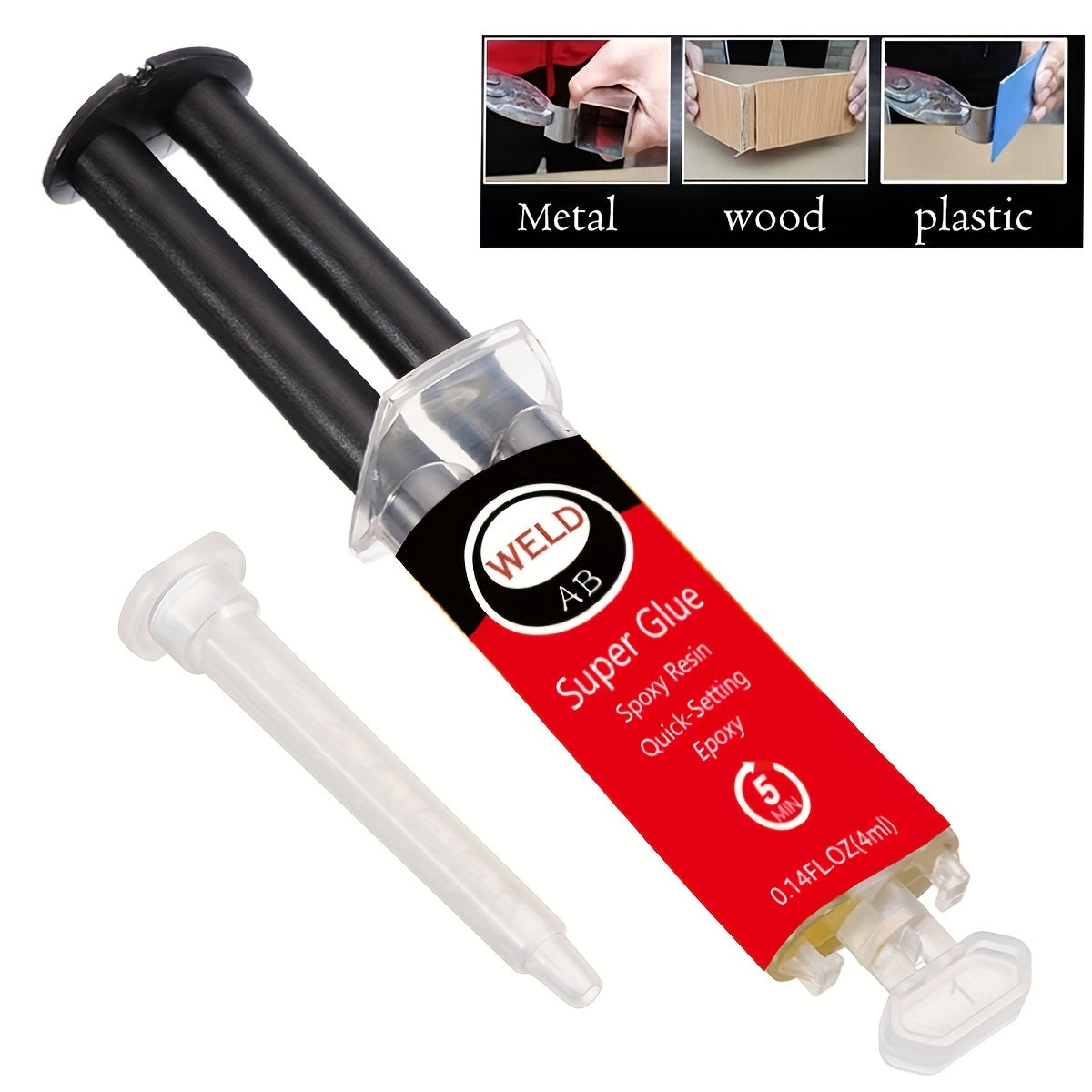 50ML AB Glue 5 Minute Epoxy Strong Adhesive Metal Ceramics Plastic