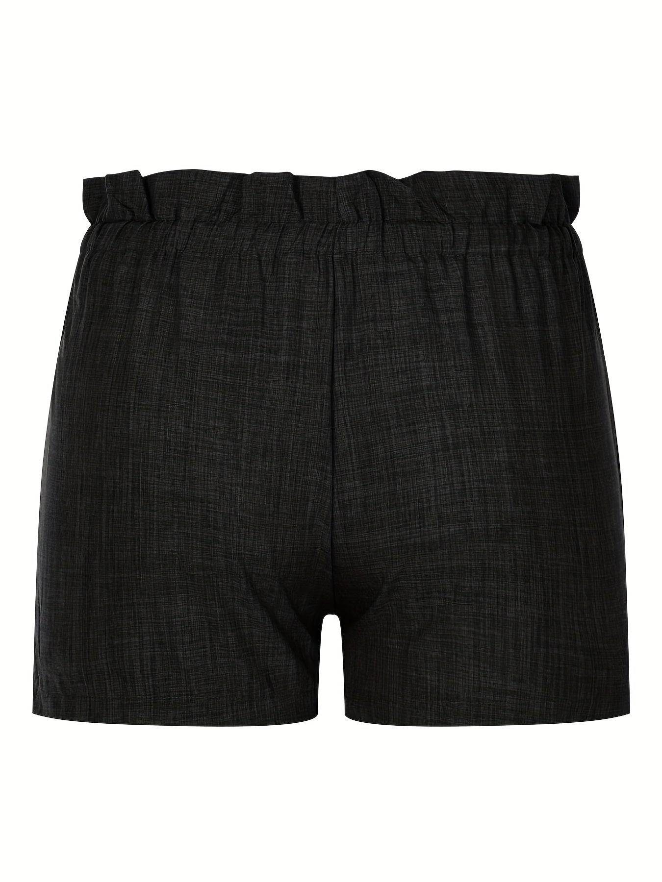 Solid Drawstring Waist Shorts for Women