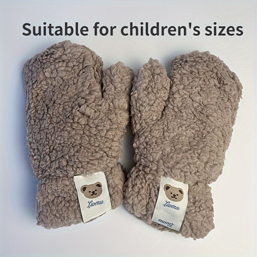 Autumn Winter Velvet Gloves Riding Velvet Warm Gloves
