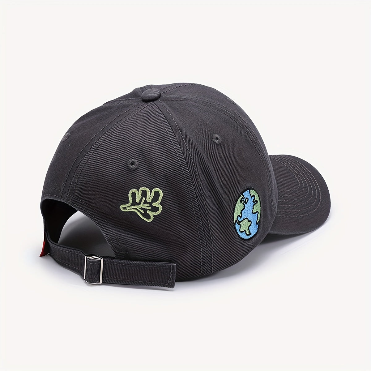 Sun Earth Embroidery Baseball Cap Curved Brim Dad Hats Lightweight Sports