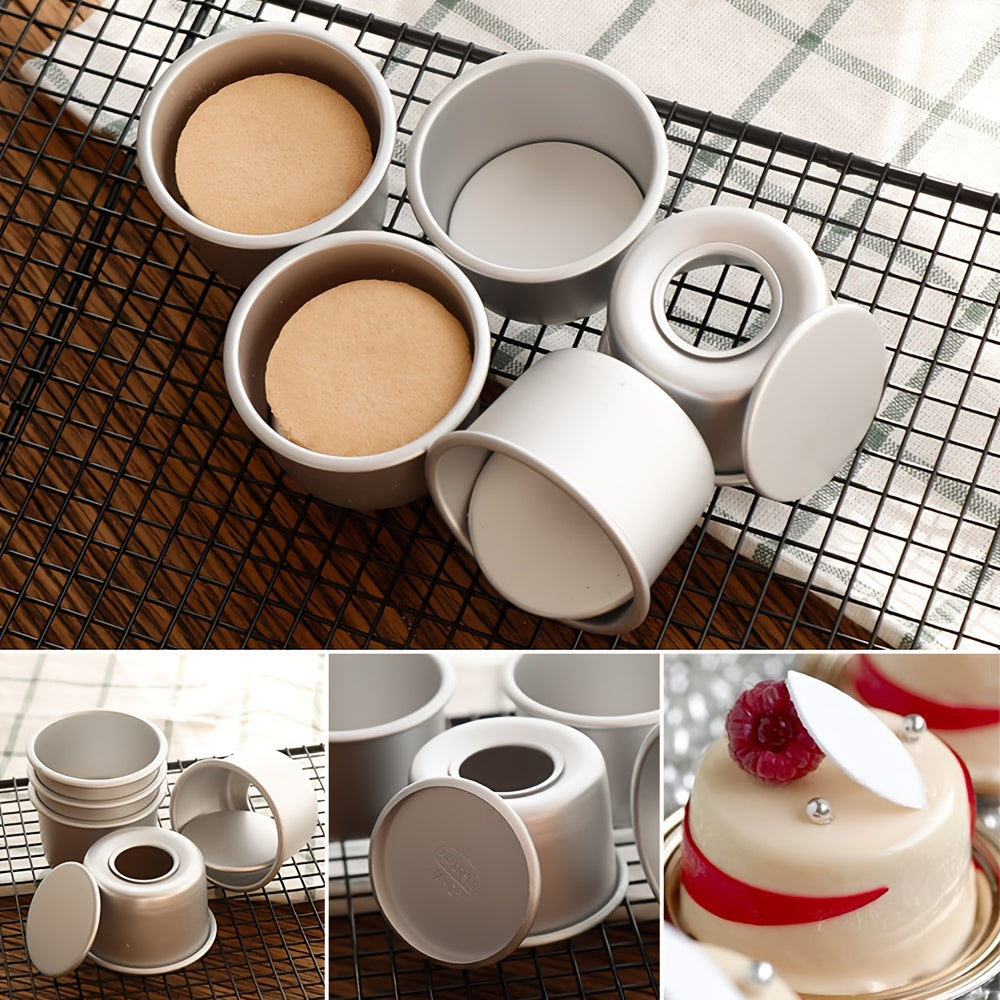 Non Stick 2 Inch Round Mini Cake Pan with Removable Bottom