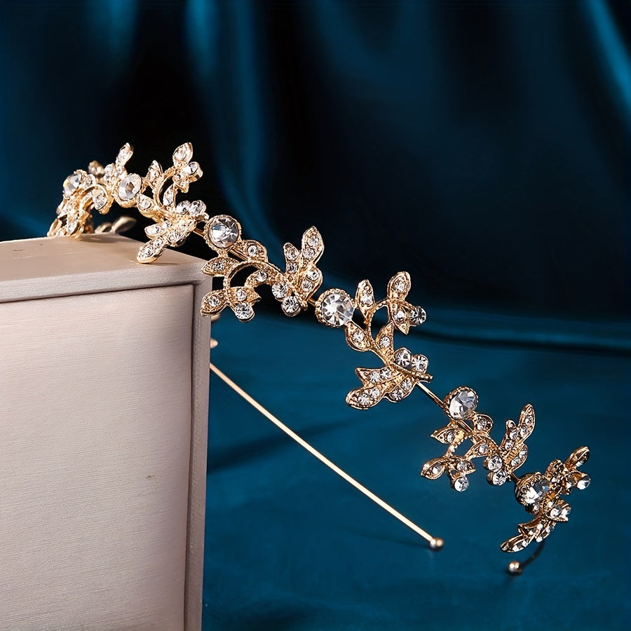 Golden Crown Hair Tie Party Decoration Cosplay Costume Hair Accessories