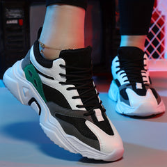 Women's Shock Absorption Mesh Sneakers Lace Up Running Shoes