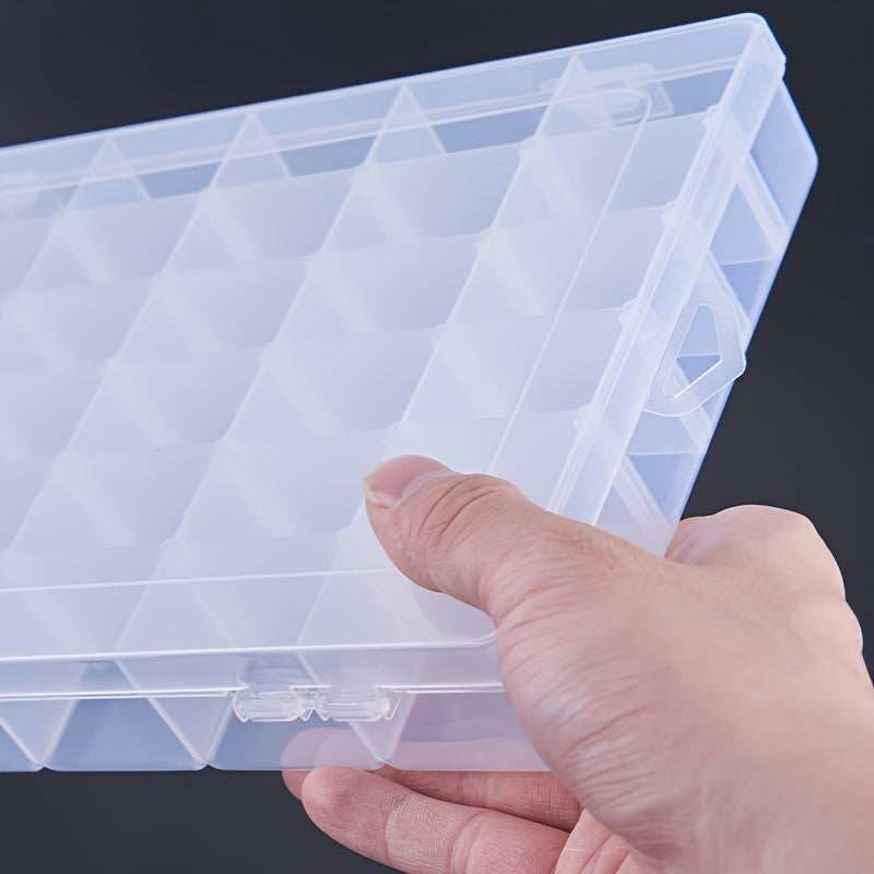 Plastic Transparent Storage Box with Hinged Lid