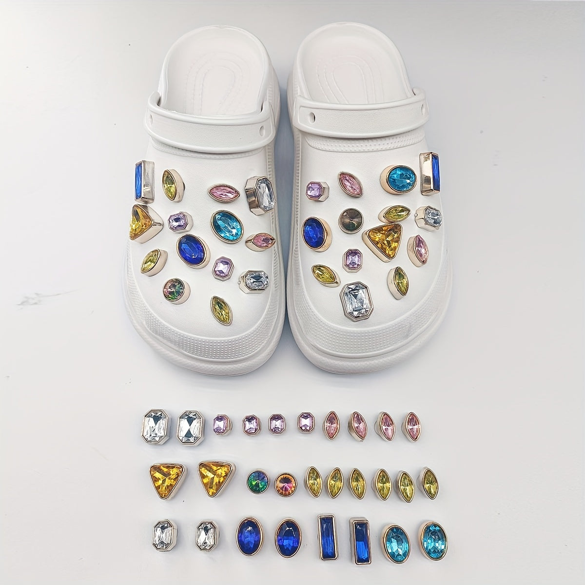 Colorful Rhinestone Shoe Decoration Set