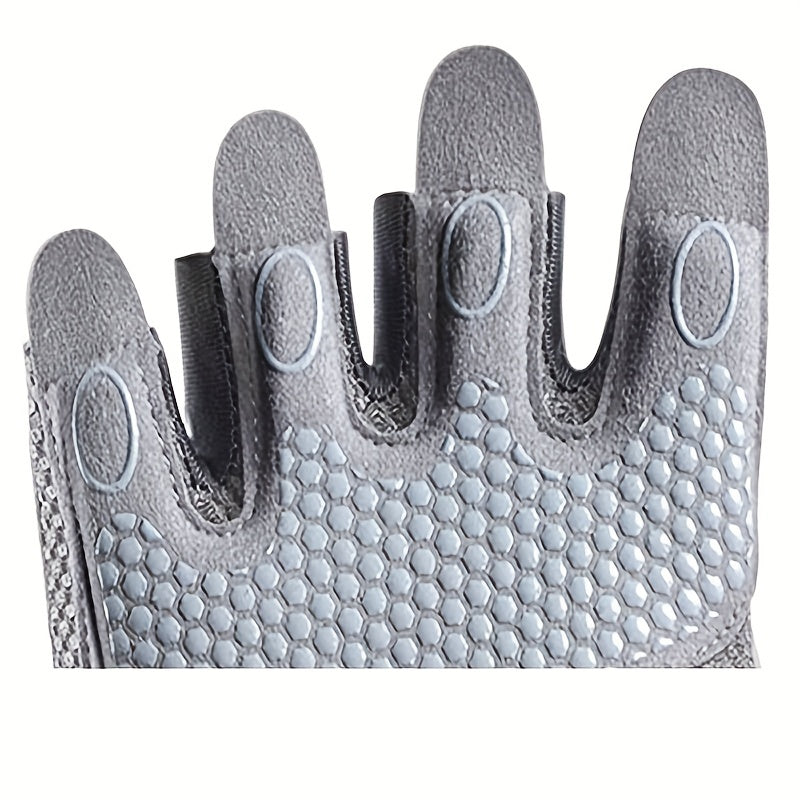 Kids Half Finger Cycling Gloves Non Slip Outdoor Sports Gloves Boys Girls 12-14