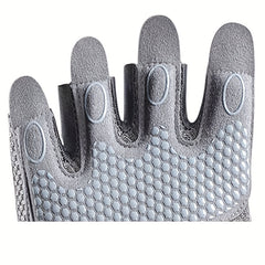 Kids Half Finger Cycling Gloves Non Slip Outdoor Sports Gloves Boys Girls 12-14