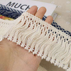 2 Yards Cotton Fringe Trim Tassel Lace For DIY Crafts Clothing Wedding