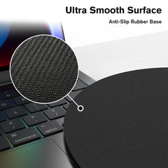 Round Wrist Rest Mousepad Anti Slip Rubber Bottom