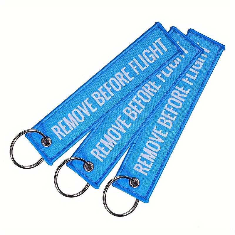 Remove Before Flight Keychain Bag Pendant