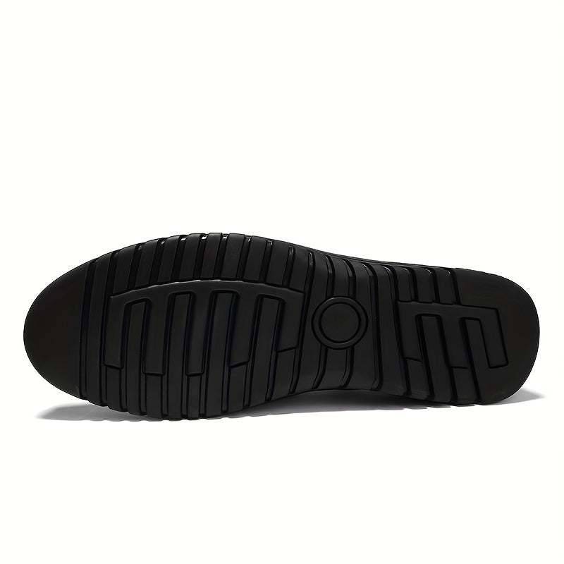Men's Stitch Detail Loafer Shoes Comfy Non slip Slip On Shoes