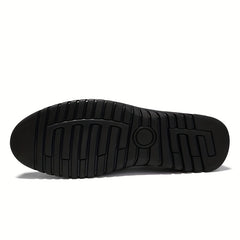 Men's Stitch Detail Loafer Shoes Comfy Non slip Slip On Shoes