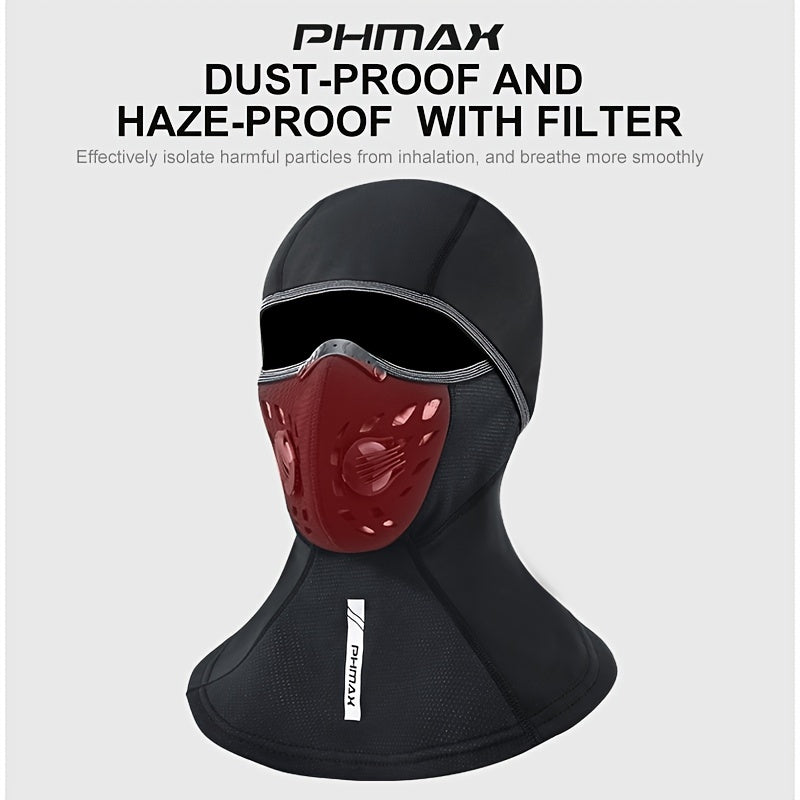 PHMAX Winter Ski Cap and Face Mask Windproof Thermal Fleece Headwear