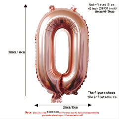 40 Inch Foil Number Balloon Happy Birthday Party Decoration
