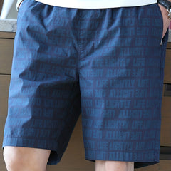 Men's Quick Dry Beach Shorts with Allover Print for Summer