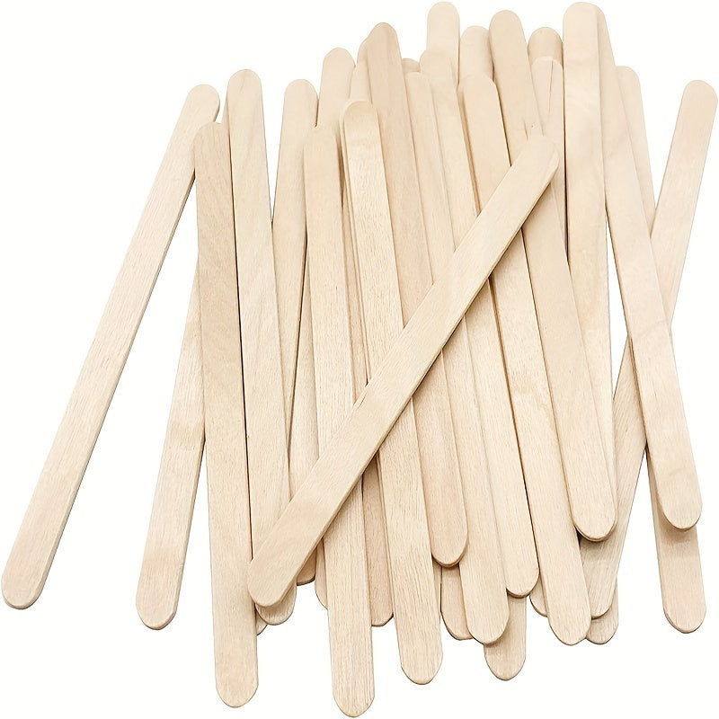 50pcs Natural Wood Craft Sticks 11 Long Popsicles DIY Crafts