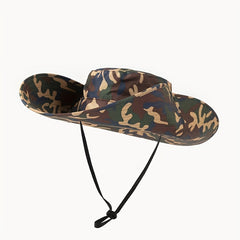 Camouflage Bucket Hat UV Protection Wide Brim Outdoor Boonie Hat